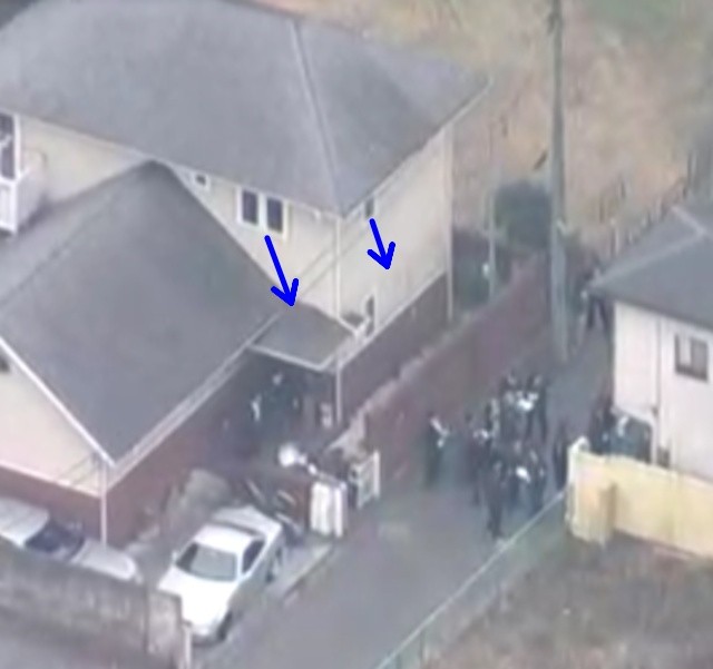 対面の家の2階窓からの視野