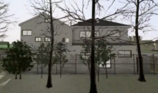 3D復元映像裏の小道側全景